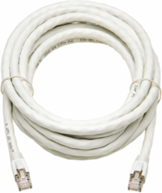 Cat8 25G/40G Ethernet Cable, 15 ft, S/FTP, PoE, White