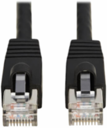 Ethernet Patch Cable, Cat8, SSTP Shielded, 40G, PoE+, RJ45 M/M, Black, 1 ft