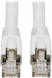 Ethernet Patch Cable, Cat8, SSTP Shielded, 40G, PoE+, RJ45 M/M, White, 6 ft