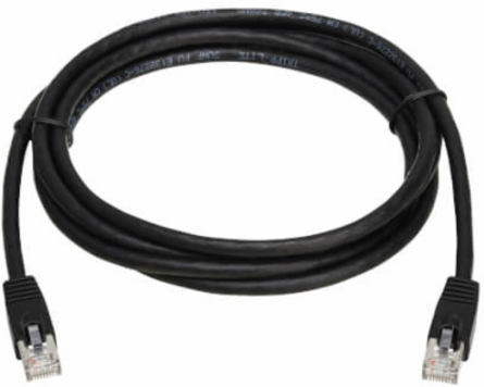 Ethernet Patch Cable, Cat8, SSTP Shielded, 40G, PoE+, RJ45 M/M, Black, 7 ft