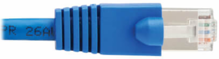 Ethernet Cable, Cat8 40G Snagless SSTP, RJ45 M/M, PoE+, Blue, 12 ft