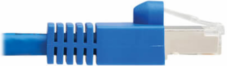 Ethernet Cable, Cat8 40G Snagless SSTP, RJ45 M/M, PoE+, Blue, 12 ft