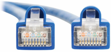 Ethernet Cable, Cat8 40G Snagless SSTP, RJ45 M/M, PoE++, Blue, 15 ft
