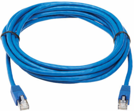 Ethernet Cable, Cat8 40G Snagless SSTP, RJ45 M/M, PoE++, Blue, 15 ft