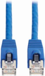 Ethernet Cable, Cat8 40G Snagless SSTP, RJ45 M/M, PoE++, Blue, 15 ft