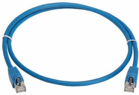 Ethernet Cable, Cat8 40G Snagless SSTP, RJ45 M/M, PoE++, LSZH, Blue, 1 m
