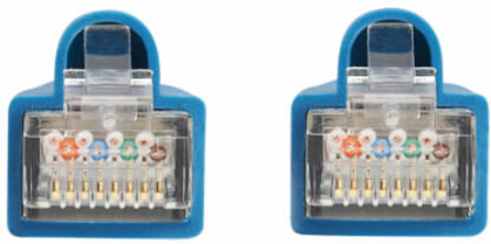 Ethernet Cable, Cat8 40G Snagless SSTP, RJ45 M/M, PoE++, LSZH, Blue, 0.5 m
