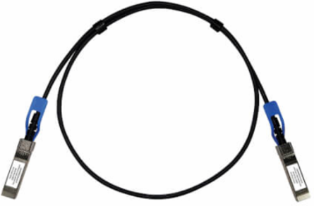 SFP28 Twinax Copper Cable, 25GbE Passive (M/M), Black, 1 m
