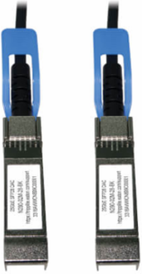 SFP28 to SFP28 Passive Twinax Copper DAC Cable, 25GbE, 30 AWG, Black, 2 m (6.56 ft)