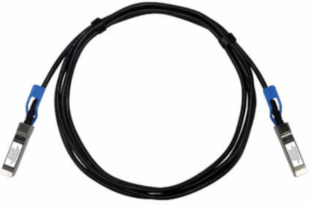 SFP28 to SFP28 Passive Twinax Copper DAC Cable, 25GbE, 26 AWG, Black, 3 m (9.84 ft)