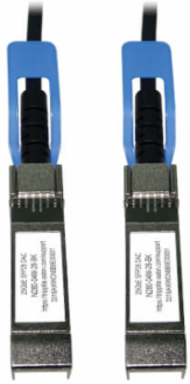 SFP28 to SFP28 Passive Twinax Copper DAC Cable, 25GbE, 26 AWG, Black, 4 m (13.1 ft)