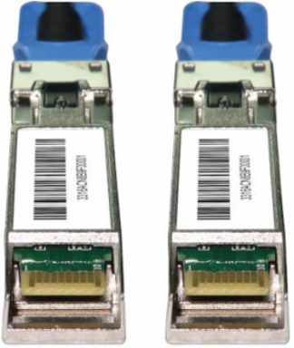 SFP28 to SFP28 Passive Twinax Copper DAC Cable, 25GbE, 26 AWG, Black, 5 m (16.4 ft)