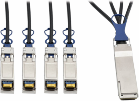 QSFP+ to 10 GbE SFP+ Passive DAC Breakout Cable 2m (6.5 ft.), M/M, Compatible with Cisco