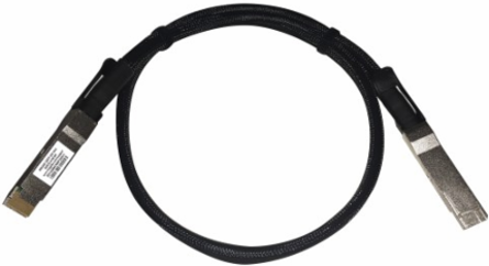 400G Passive Twinax Direct-Attach Cable (QSFP-DD/QSFP-DD), Black/Silver, 1 m