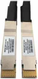 400G Passive Twinax Direct-Attach Cable (QSFP-DD/QSFP-DD), Black/Silver, 1 m