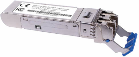 Industrial Gigabit SFP Transceiver, 1000Base-LX, Singlemode LC Duplex, DDM, -40 to 85C, 10 km, TAA