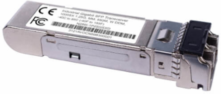 Industrial Gigabit SFP Transceiver, 1000Base-SX, Multimode LC Duplex, DDM, -40 to 85C, 550 m, TAA