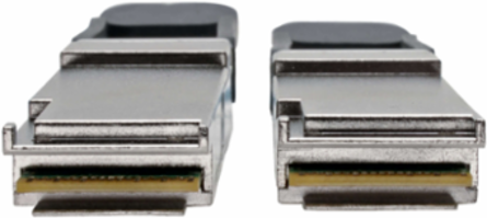 QSFP+ to QSFP+ Active Optical Cable, 40Gb, Aqua, 20 m (65.6 ft.)
