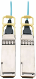 QSFP28 to QSFP28 Active Optical Cable, 100GbE, 5 m (16.4 ft.), Aqua