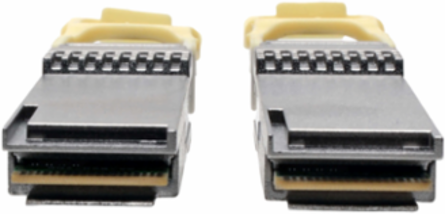 QSFP28 to QSFP28 Active Optical Cable, 100GbE, Aqua, 15 Meter