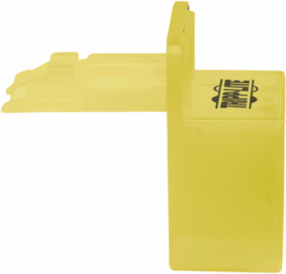 Universal RJ45 Plug Locks 10 Pack, Yellow, Color-Coded for Quick Identification