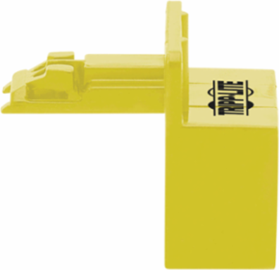 Universal RJ45 Locking Inserts 10 Pack, Yellow Color-Coded for Easy Identification