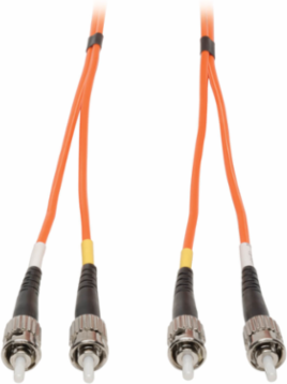 15M (50 ft.) Duplex Multimode Fiber Patch Cable ST/ST, 62.5/125 Micron, 1Gbps