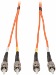 23M (75 ft) Duplex Multimode Fiber Patch Cable ST/ST, 62.5/125 m