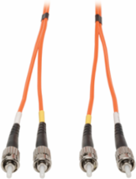 Duplex Multimode Fiber Patch Cable 50M (164 ft.), 62.5/125 m, ST/ST Connectors