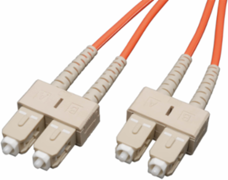 3 Ft Duplex Multimode Fiber Patch Cable SC/SC, 62.5/125 Micron, OM1