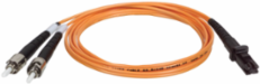 10 Ft Duplex Multimode Fiber Patch Cable, 62.5/125 m MTRJ/ST, OM1