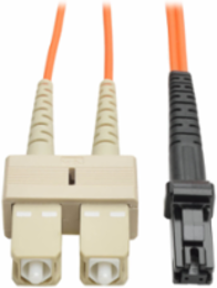 30M Duplex Multimode Fiber Patch Cable, 62.5/125 Micron, MTRJ/SC Connectors