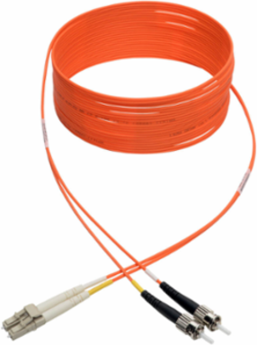 5M Multimode Fiber Patch Cable LC/ST, 62.5/125 Micron, Orange