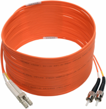 7M Multimode 62.5/125 Fiber Patch Cable, LC/ST, 1Gbps, FDDI/OFNR Rated