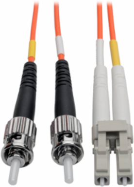 7M Multimode 62.5/125 Fiber Patch Cable, LC/ST, 1Gbps, FDDI/OFNR Rated