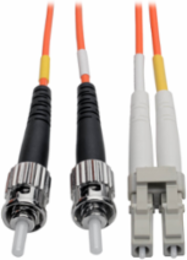 7M Multimode 62.5/125 Fiber Patch Cable, LC/ST, 1Gbps, FDDI/OFNR Rated