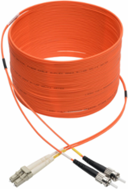 8M (26 ft.) Duplex Multimode Fiber Patch Cable 62.5/125 LC/ST, FDDI/OFNR Rated