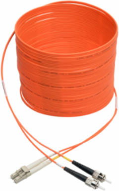 10M Duplex Multimode Fiber Patch Cable 62.5/125 LC/ST, 1Gbps