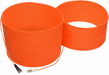 50M Duplex Multimode Fiber Patch Cable (LC/ST) 62.5/125 Micron, Orange