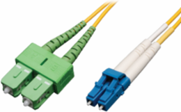3M Duplex Singlemode Fiber Patch Cable (LC to SC/APC), 8.3/125 Micron