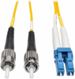 Duplex Singlemode Fiber Patch Cable 3M, LC/ST, 8.3/125 Micron, Yellow