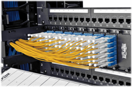 Duplex Singlemode Fiber Patch Cable, 1 m, LC/LC, 10 Gbps