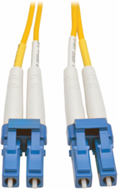 Duplex Singlemode Fiber Patch Cable LC/LC, 25 m (82 ft.), 10 Gbps, Yellow