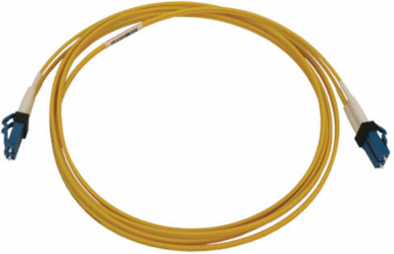 Fiber Optic Cable, 400G Duplex Singlemode 9/125 OS2, Switchable LC/UPC, LSZH, Yellow, 2 m