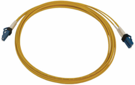 Fiber Optic Cable, 400G Duplex Singlemode 9/125 OS2, Switchable LC/UPC, LSZH, Yellow, 3 m