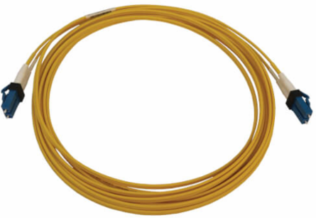 Fiber Optic Cable, 400G Duplex Singlemode 9/125 OS2, Switchable LC/UPC, LSZH, Yellow, 4 m