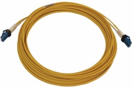 400G Duplex Singlemode 9/125 OS2 Fiber Optic Cable, LC/UPC M/M, LSZH, Yellow, 7 m