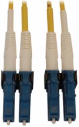 400G Duplex Singlemode 9/125 OS2 Fiber Optic Cable, LC/UPC M/M, LSZH, Yellow, 7 m