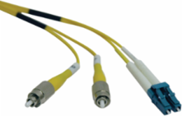 Duplex Singlemode Fiber Patch Cable 8.3/125, 2M (6 ft.), LC/FC Connectors