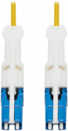400G Duplex Singlemode 9/125 OS2 Fiber Optic Cable, CS-UPC/CS-UPC, LSZH, Yellow, 1 m